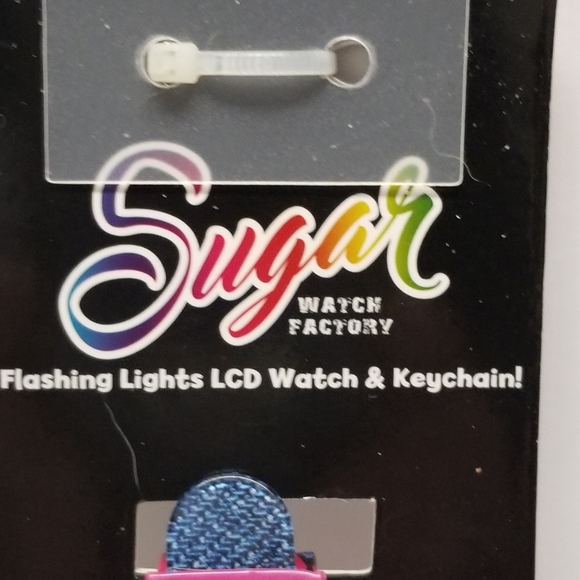 Watch Chic Flashing Lights Watch & Keychain New - Picture 5 of 6